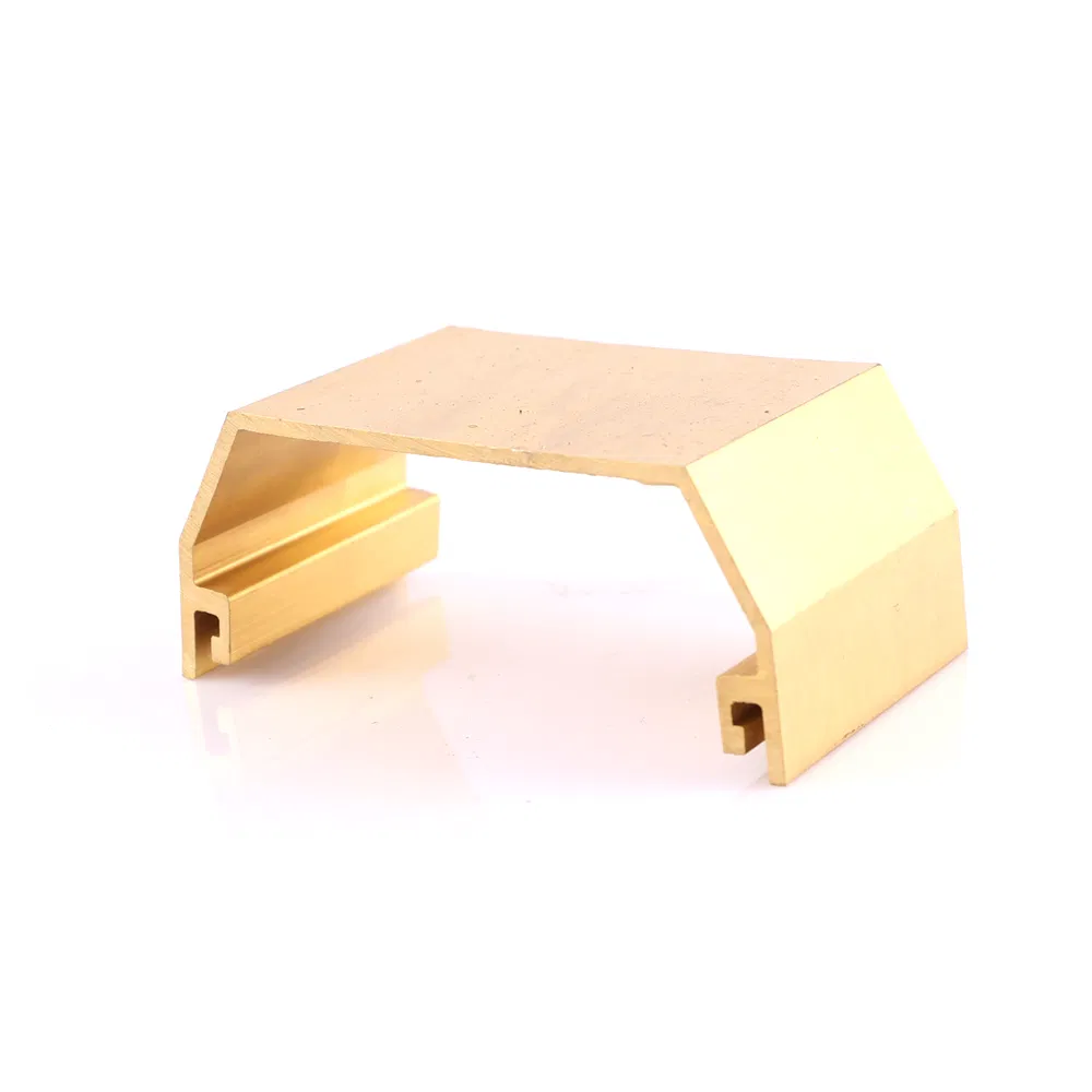 Decorative Brass Stair Frame Extrusion Profile Handrail for Customized Models