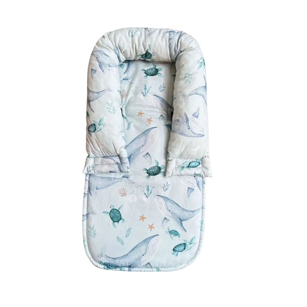 Adorable Floral Design Soft Comfortable Breathable for Baby Stroller Child Seat Cushion Cover