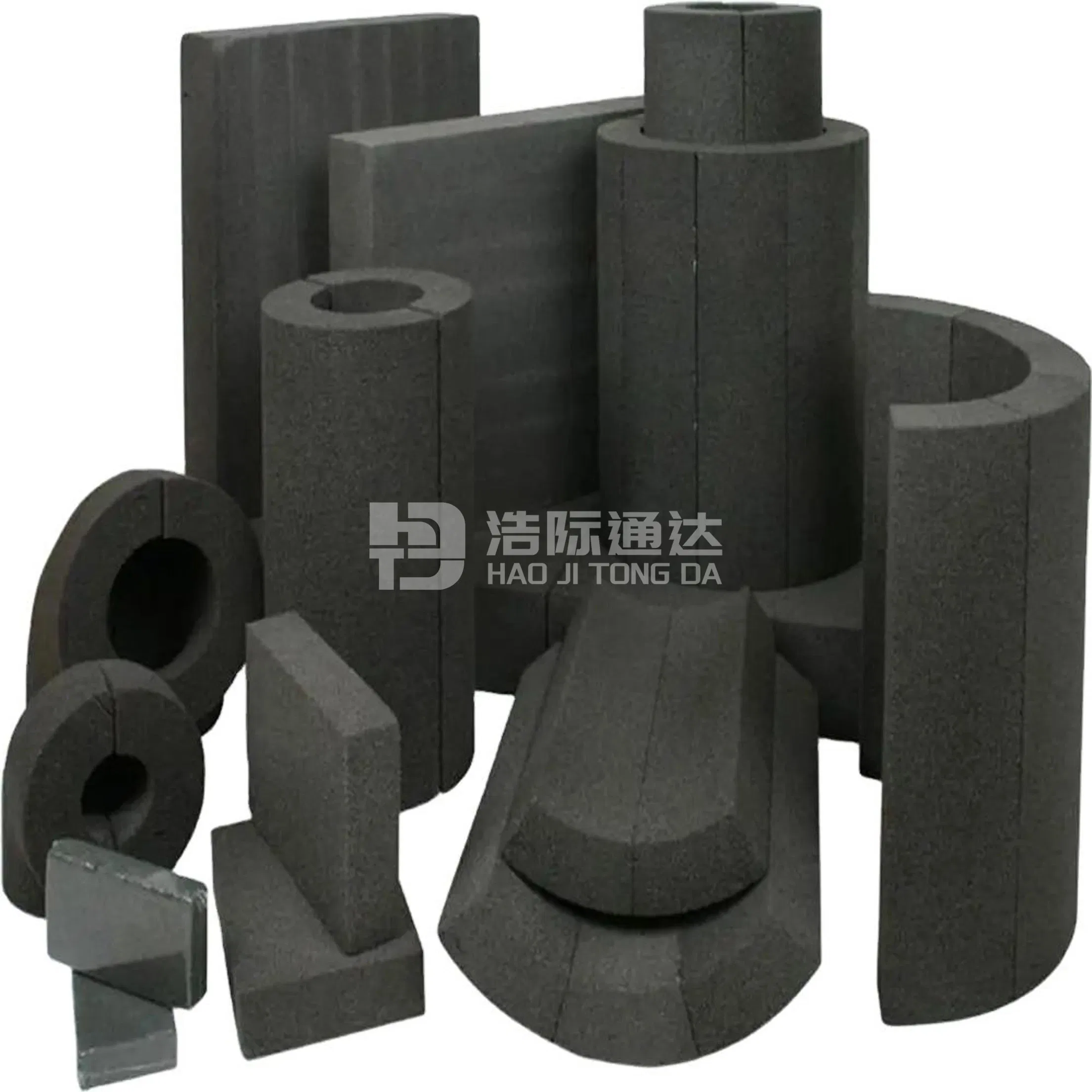 Fireproof Foamed Cellular Glass Insulation Pipe Foam Cellular Glass Pipeline Foamglass Insulator Tube