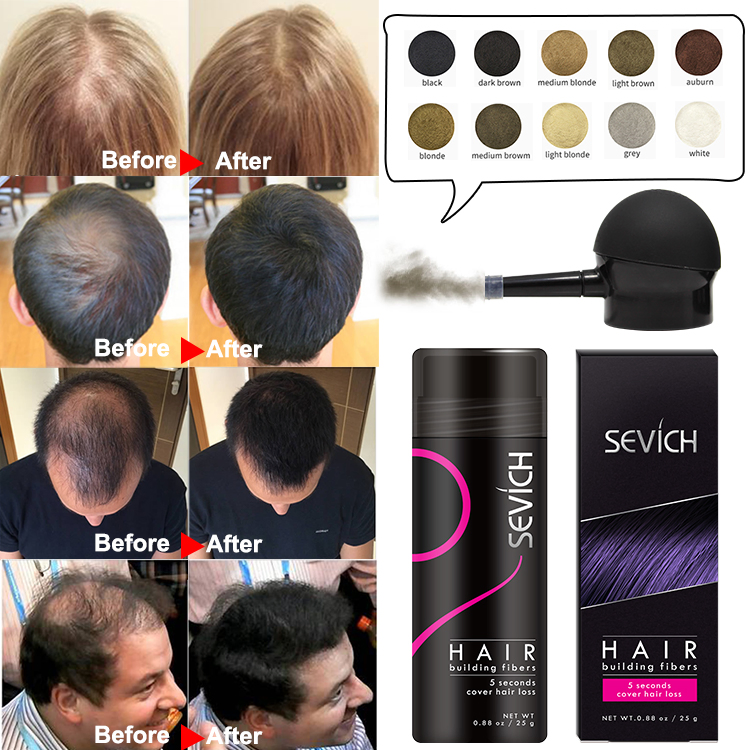 OEM Pure Plant Extracts Hair Building Fiber Hair Thickening