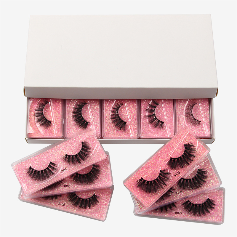 Private label False Eyelashes 3D Curly Synthetic Lashes