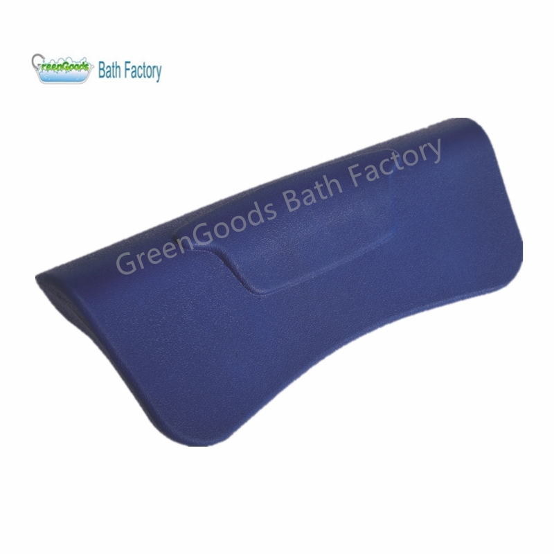 Rectangular Bath Tub Accessories Blue Pillow with Headrest