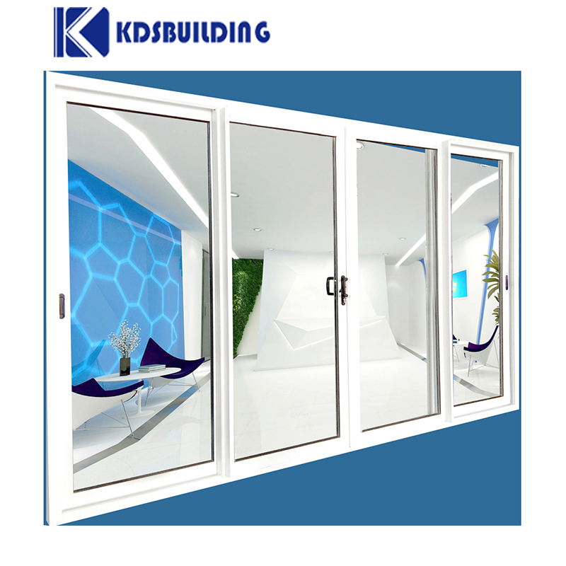 Kdsbuilding Double Glass Plastic UPVC PVC Vinyl Patio Factory Price Sliding Doors