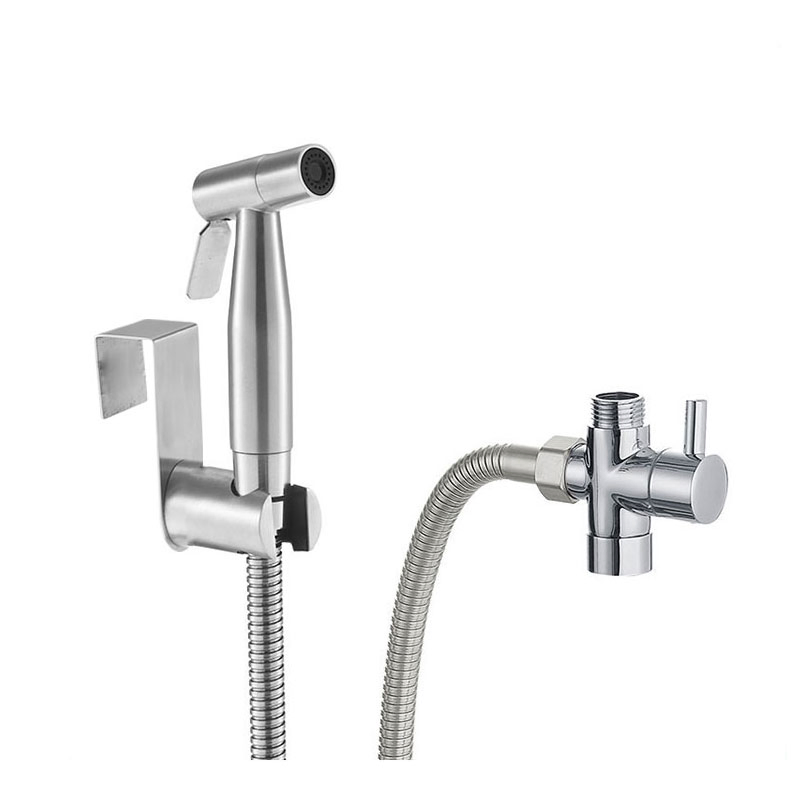 Stainless Steel Gold Color Bathroom Tap Handheld Showerhead Shattaf Faucet Muslim Bidet Spray Sprayer