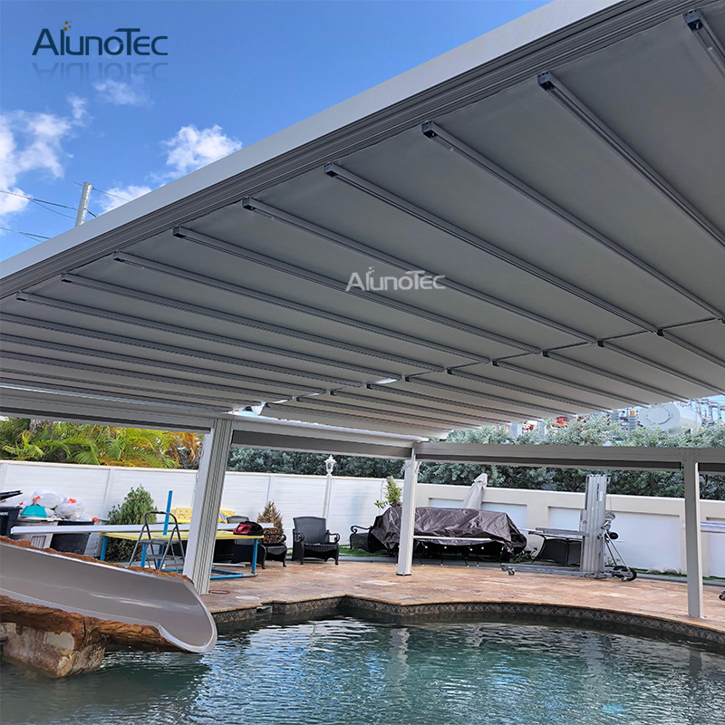 Shade Gazebo Electric Waterproof Retracted Pergola for Outdoor Party
