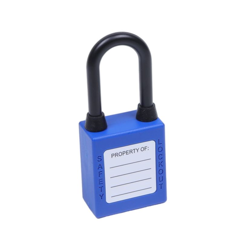 OEM 38mm Plastic-Shackle Non-Conductive Safety Padlock Master Key for Overhauling Lockout-Tagout Equipment
