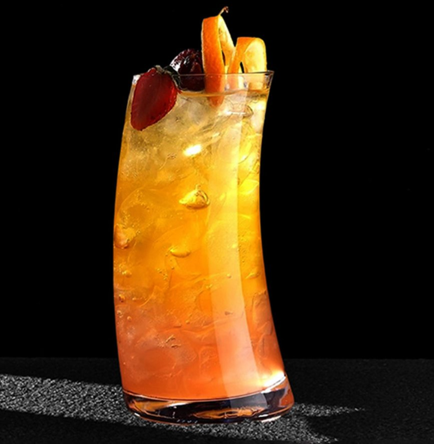 12oz Moon Shape Juice Glass Tumbler, Glass for Coffee, Milk, Juice, Gift for Birthday, Home, Party.