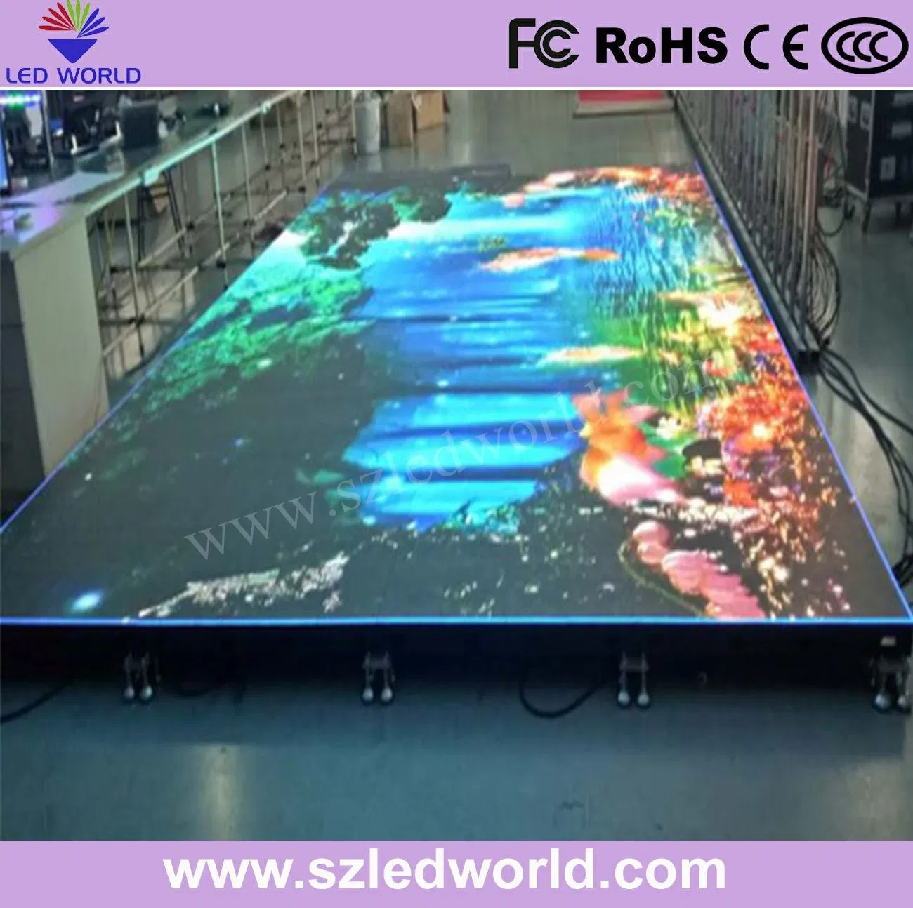 P3.91 P4.81 P6.25 HD High Brightness Interactive Dancing Floor LED Screen for Wedding Party