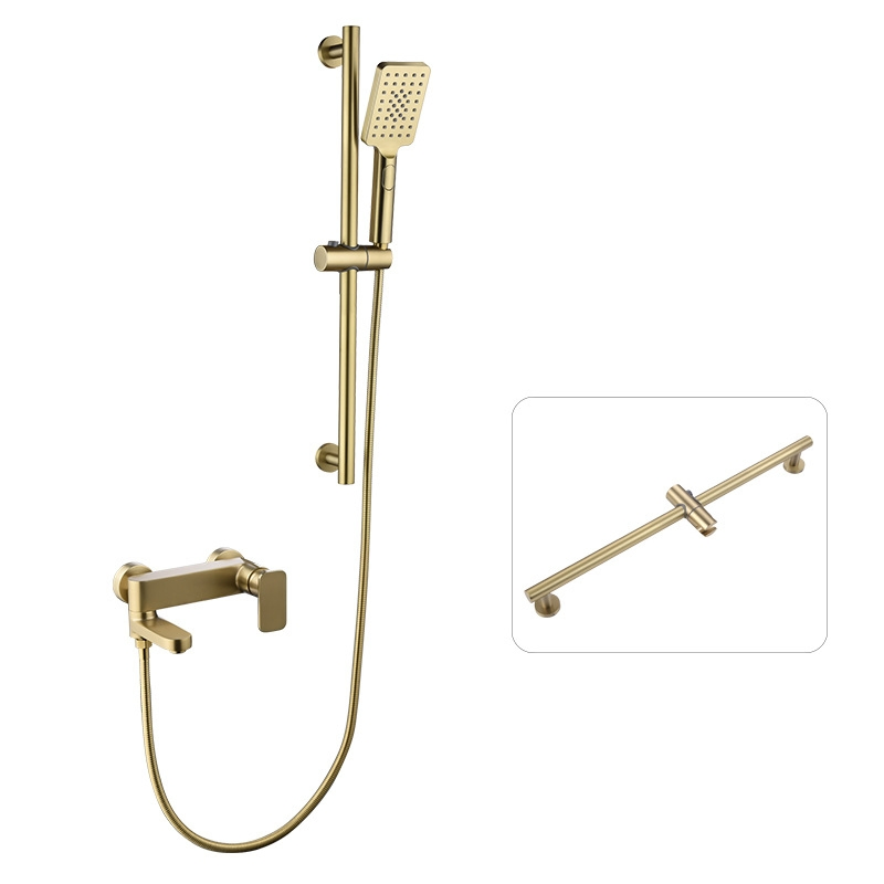 Wall Mounted Thermostatic Shower System Bathroom Rainfall Shower Set Faucet