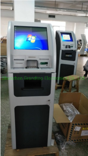 Self-Service ATM Payment Kiosk in Lobby of Bank