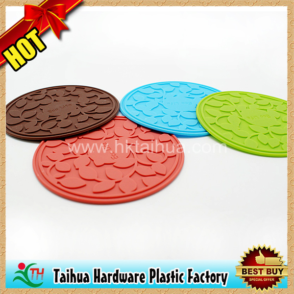 Custom Radiating Silicone Coaster/Silicone Mat/Rubber Pad (TH-09646)