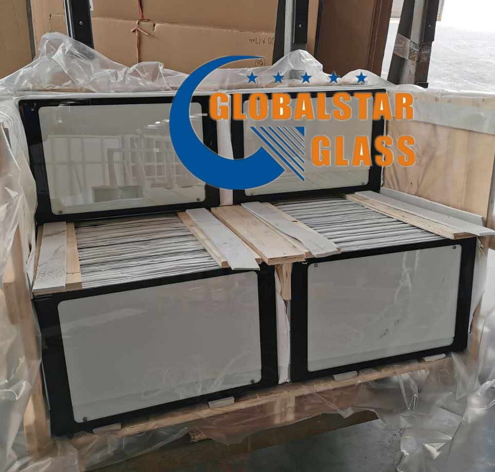 China Manufacturer Globalstar Small Size Silkscreen Tempered Glass