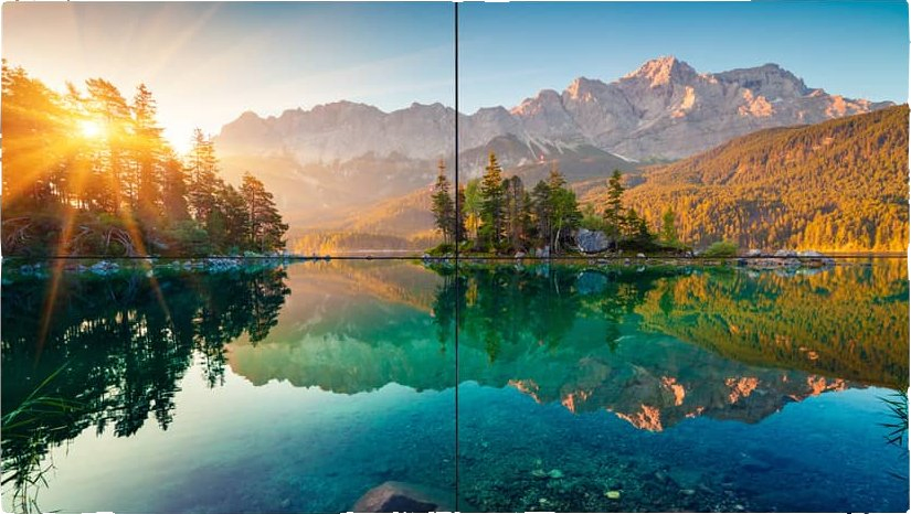 65" Video Wall LCD Display Monitor Commercial Signage Display, HDMI USB RS232 Inputs W/ 3.5mm Ultra-Narrow Bezel, Anti-Glare Panel, Wide View