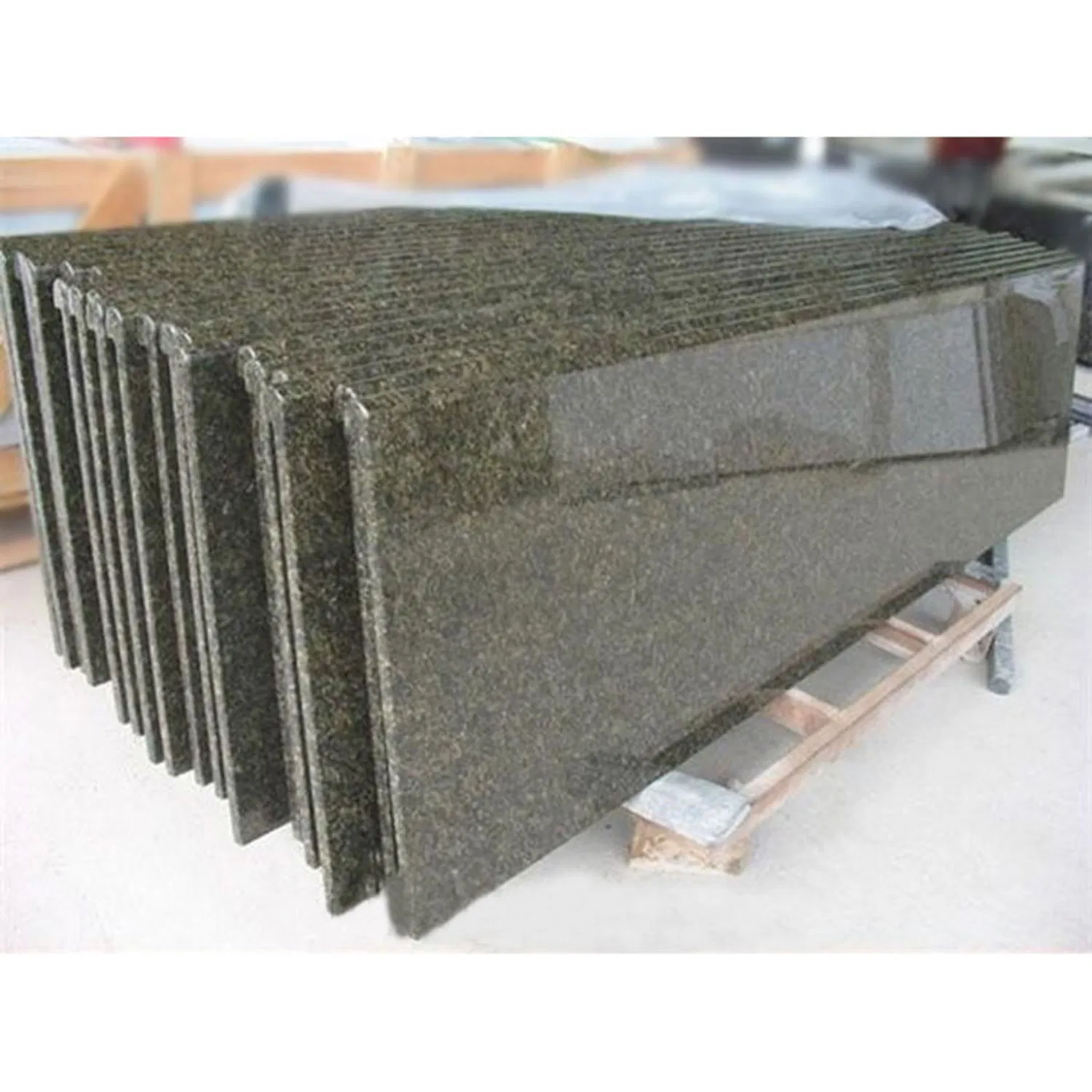 Brazil Decoration Stone Floor Tile Verde Ubatuba Green Granite