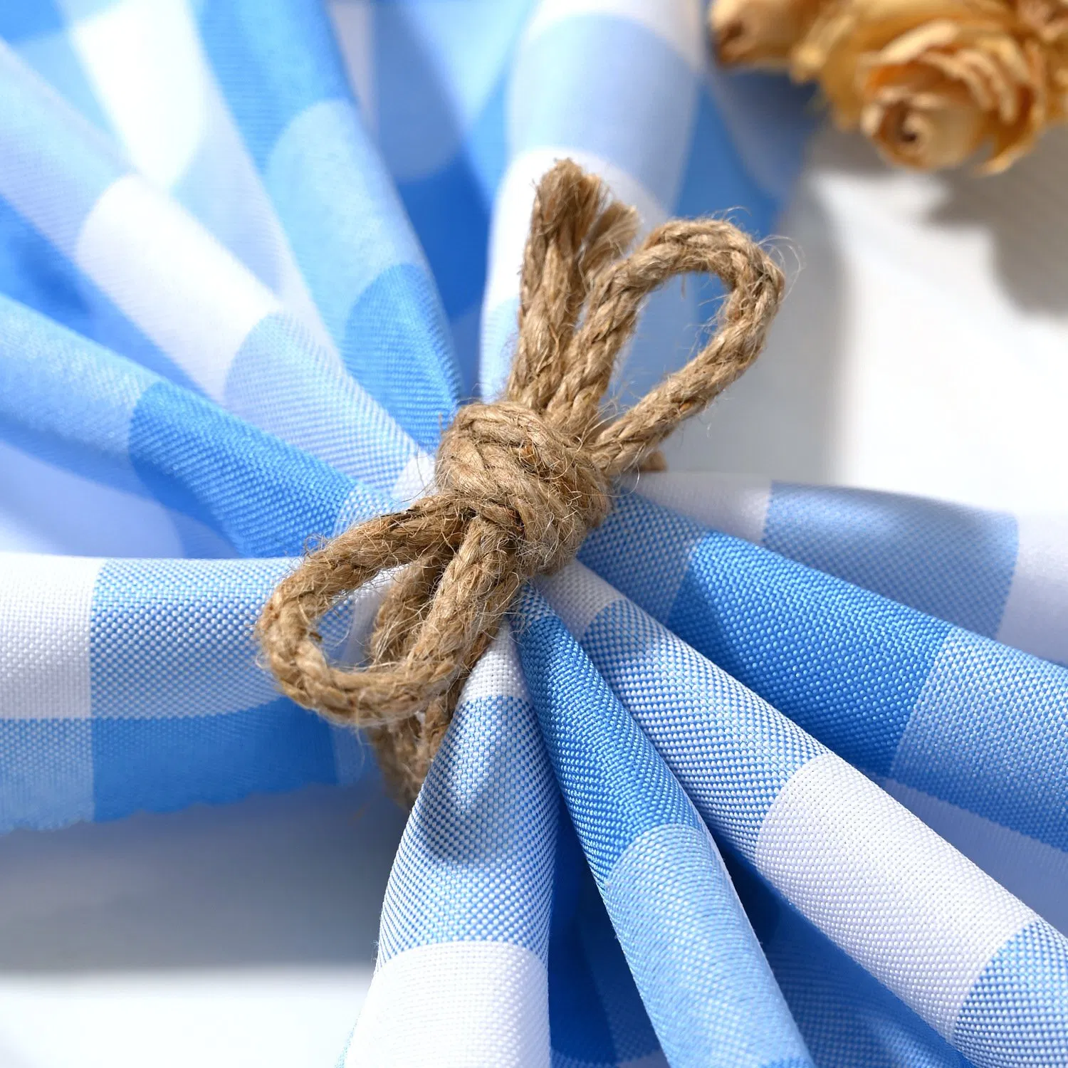 Original Bowknot Napkin Ring, Natural Handwoven Jute Rope Napkin Holder, Rustic Napkin Buckle, Hotel Table Setting Napkin Ring