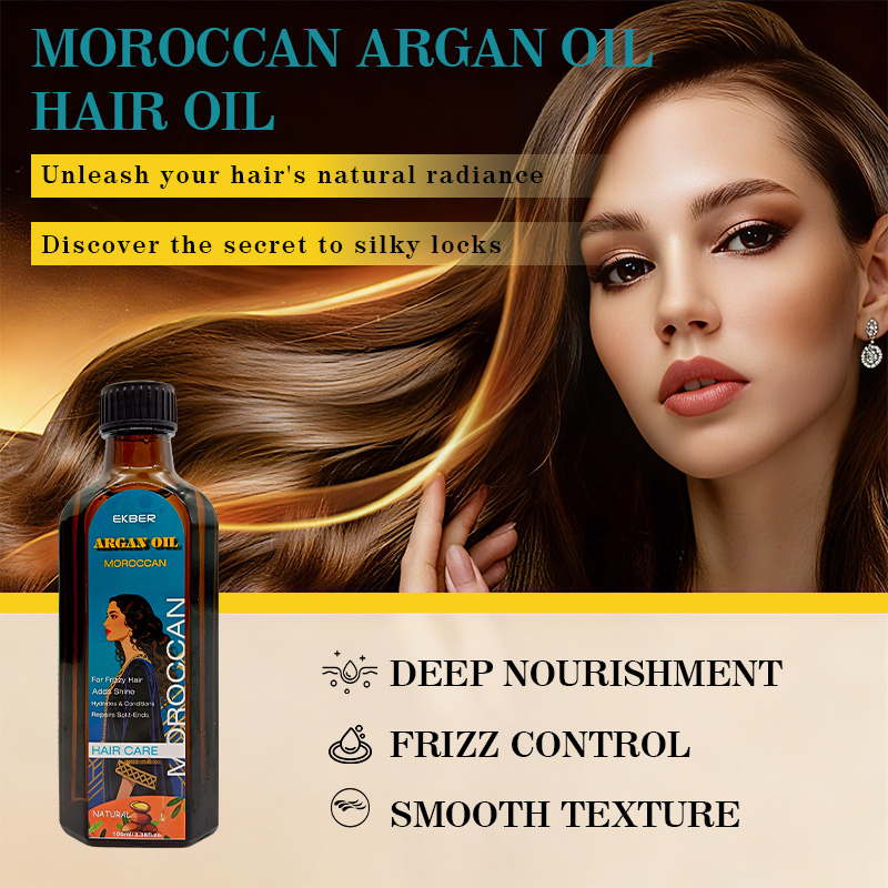 100ml Moroccan Hair Oil Custom Logo Natural Organic Anti Frizzy Hair Treatment Moroccan Oil Hair Oil for Women