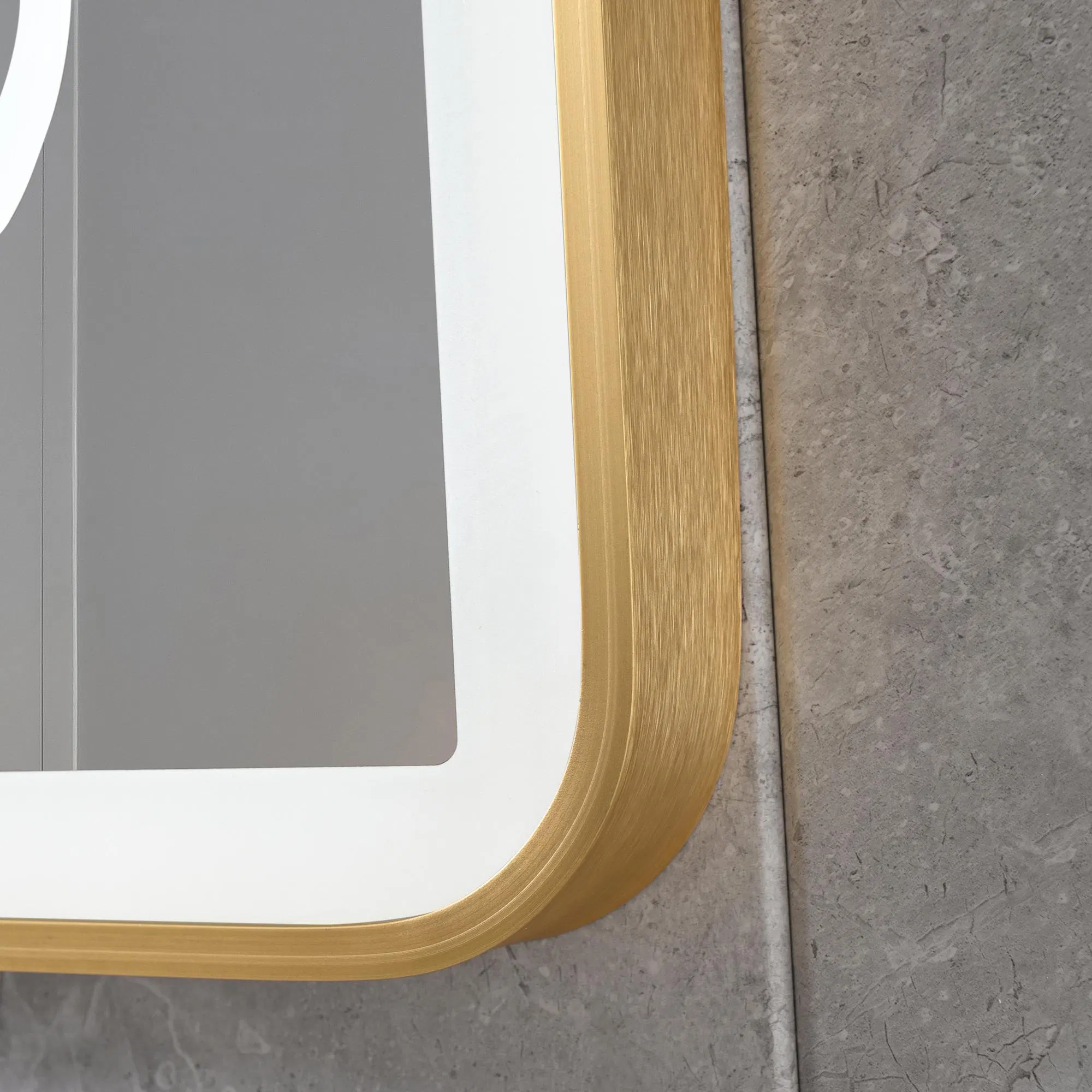 Space-Saving Sleek Design Square Hotel Bathroom Illuminated 120X60 Rectangular Mirror with CE