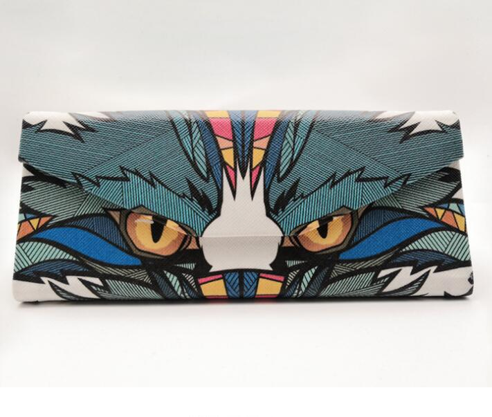 Super Slim Triangle Eyeglasses Case Collapsible Glasses Box Hard Shell Sunglasses Case