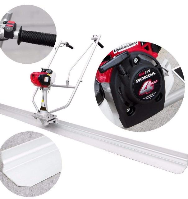 Gasoline Honda Gx35 Vibratory Concrete Surface Finishing Screed