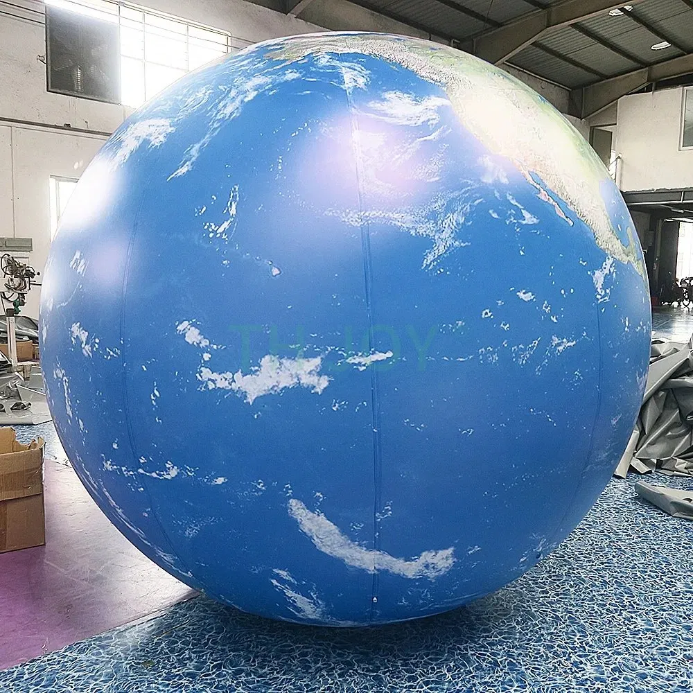 Boyi Advertisement Decoration Inflatable Earth Decoration Ball Inflatable PVC Earth Balloon