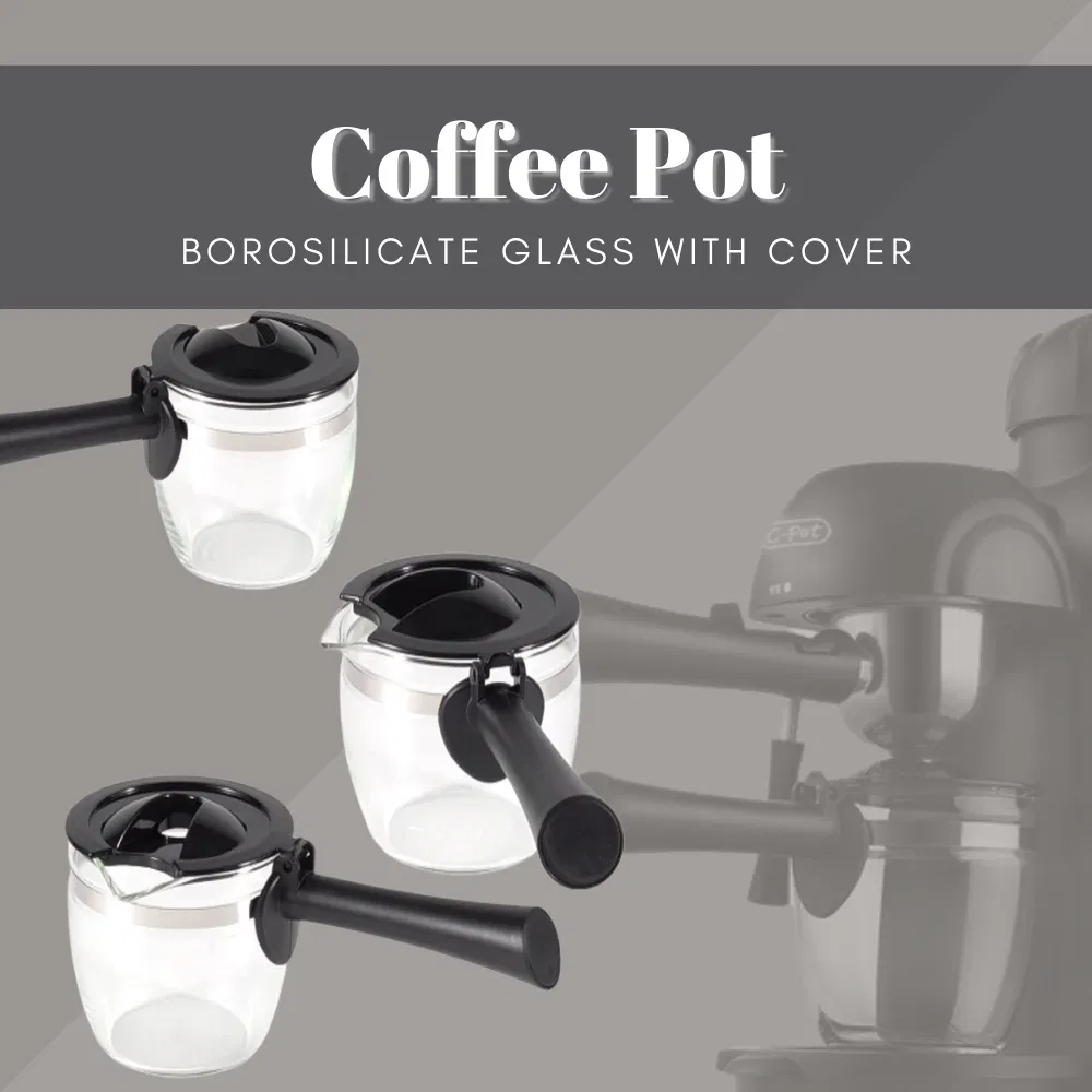Coffee Pot Borosilicate Glass with Cover, Glass Coffee Machines Accessories Wbb13855