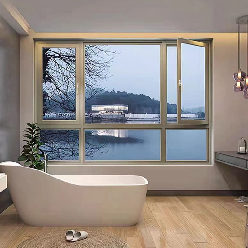 PA Soundproof Double Glazed Insulated Aluminum Tempered Glass Sliding Window PVC Sliding Windows with Security Grill