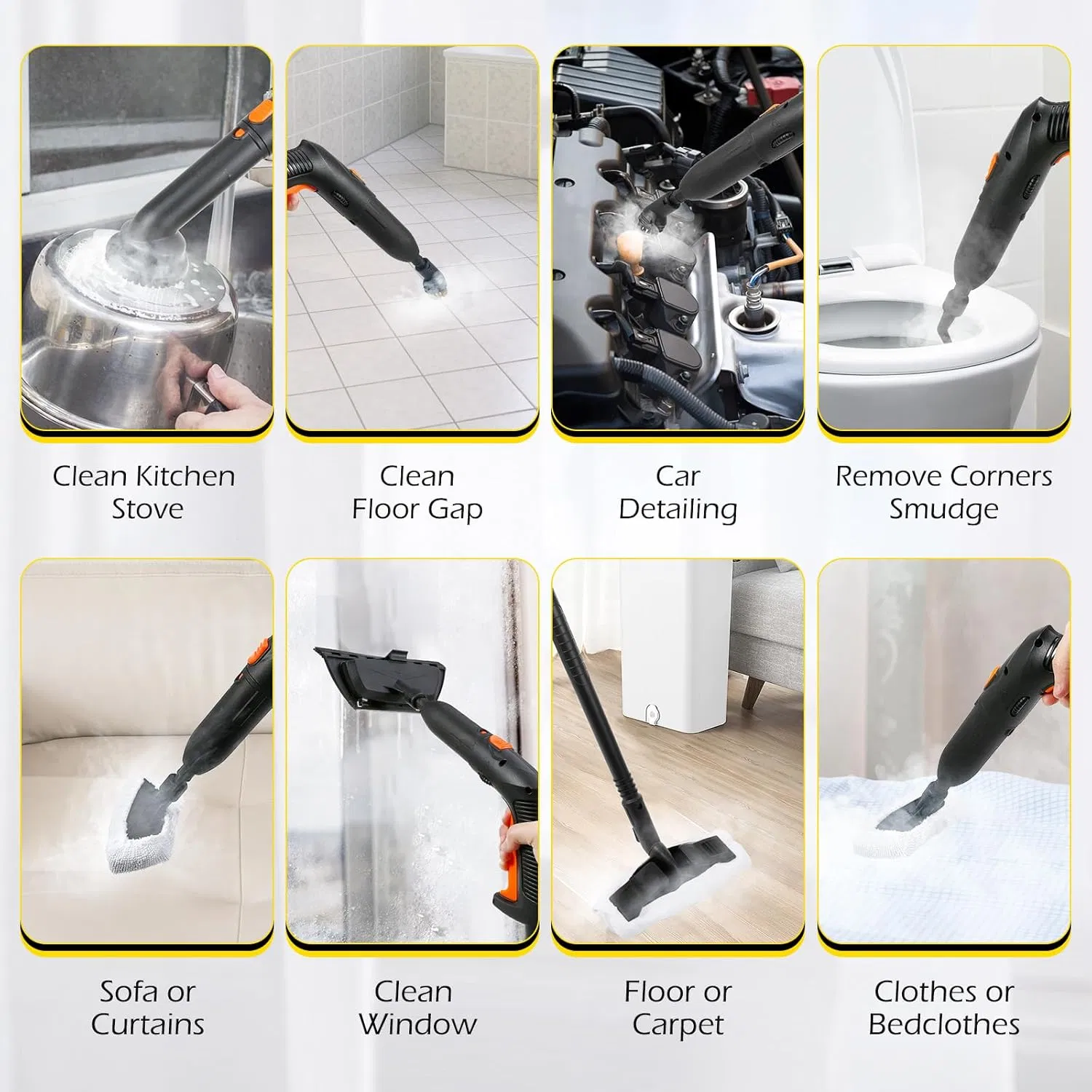 Commercial Home Multipurpose Portable Handheld Steam Mop Sofa Steam Upholstery High Pressure Steam Cleaner with Accessories