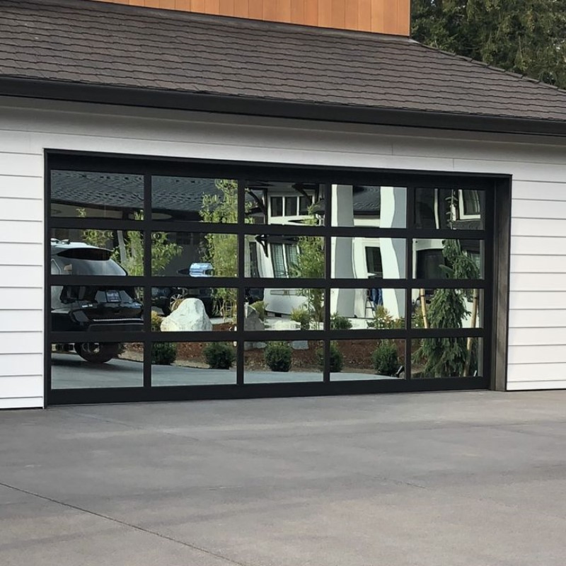 Stylish Glass - Paned Car Garage Door - Let in Natural Light and Elevate Curb Appeal