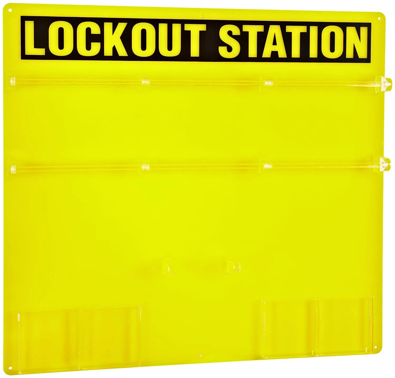 36-Padlock Capacity Yellow Lockout Board Not Equipped