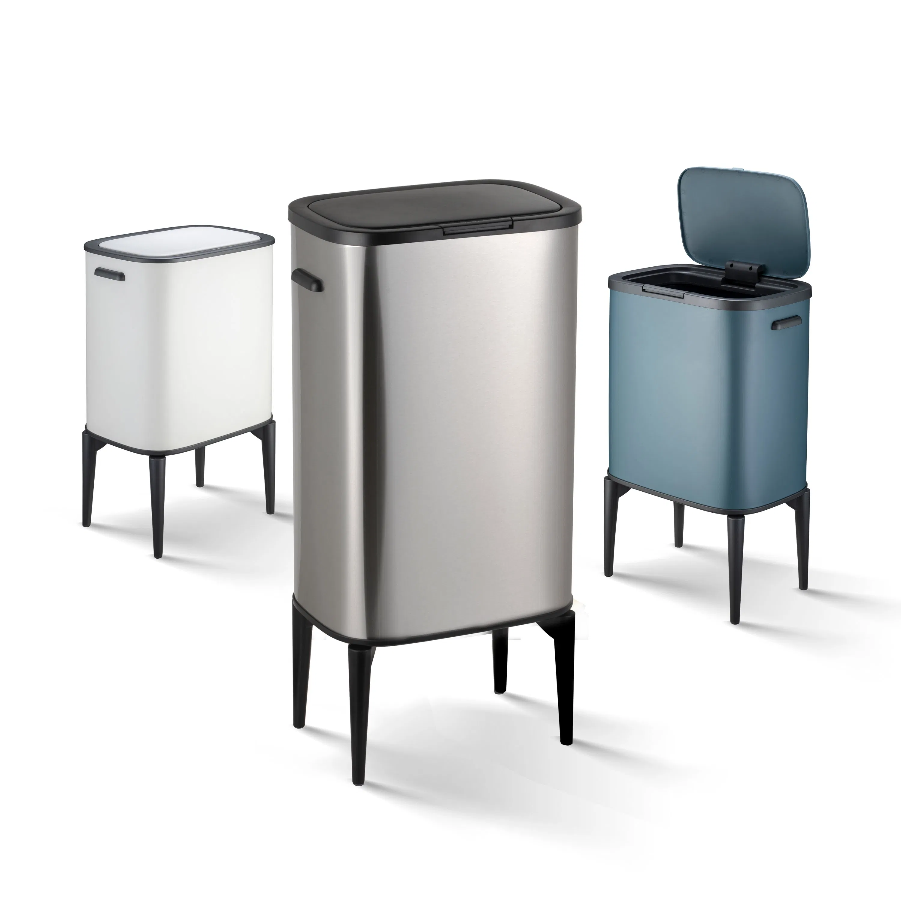New Design Sensor Bin High Feet Garbage Bin Popular Sell Smart Bin House Recycle Induction Dustbin