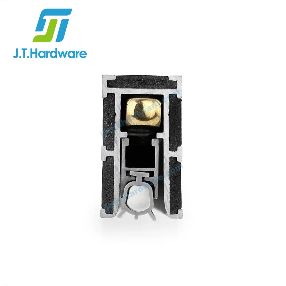 Aluminum Fireproof Drop Down Door Seal Sweep Concealed Automatic Door Bottom Seal