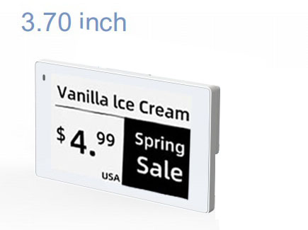 Customized Digital Price Tags and Electronic Shelf Label in 3.7 Inch Eink Screen 2.4G SDR Wireless Mode Black and White Color OEM ODM Stm32 Instant Alert Unit