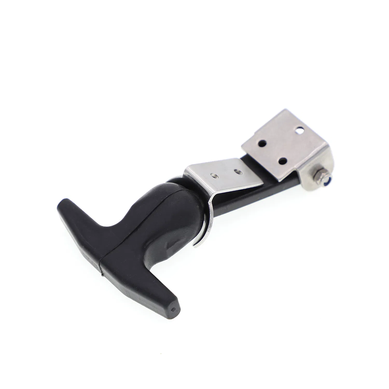 Factory Sale Marine Hardware Door Black Flexible Draw Latch Rubber Toggle Latch with Kyehole for Incubators