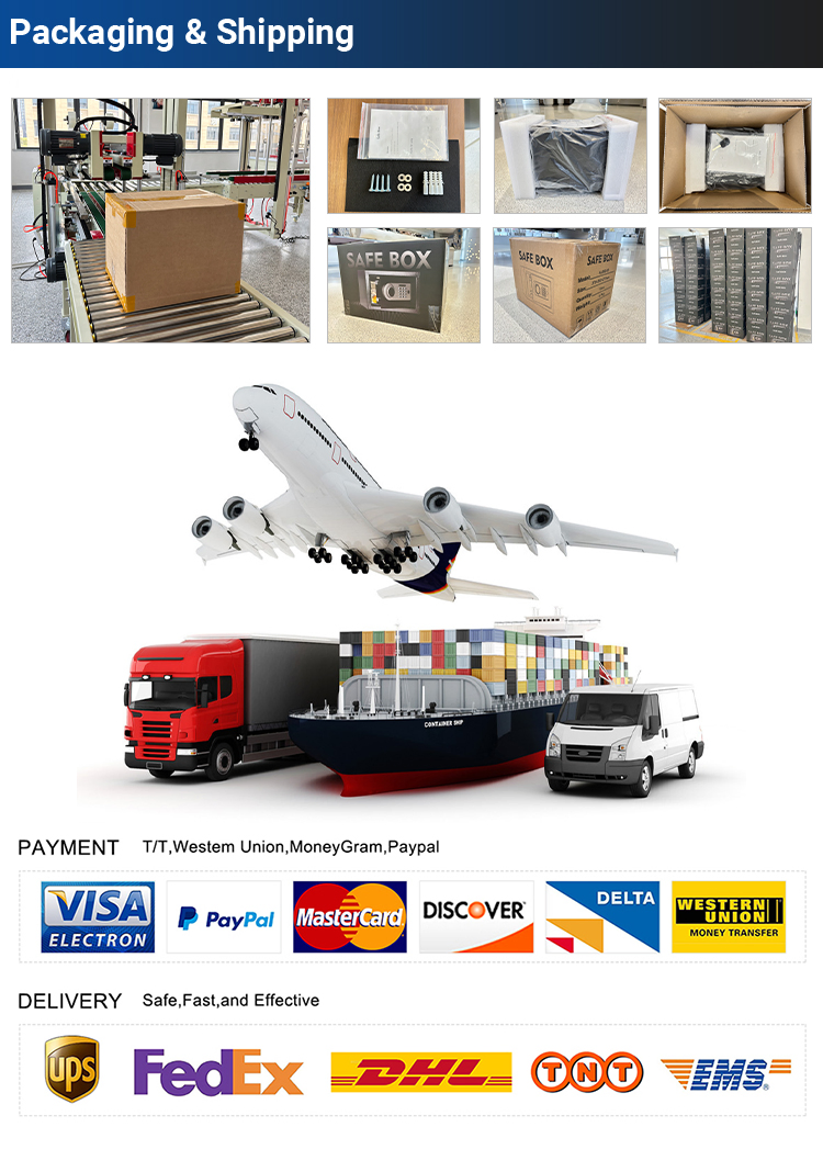 Al-50fa Digital Lock Anti-Theft Fingerprint Access Money Safe Box