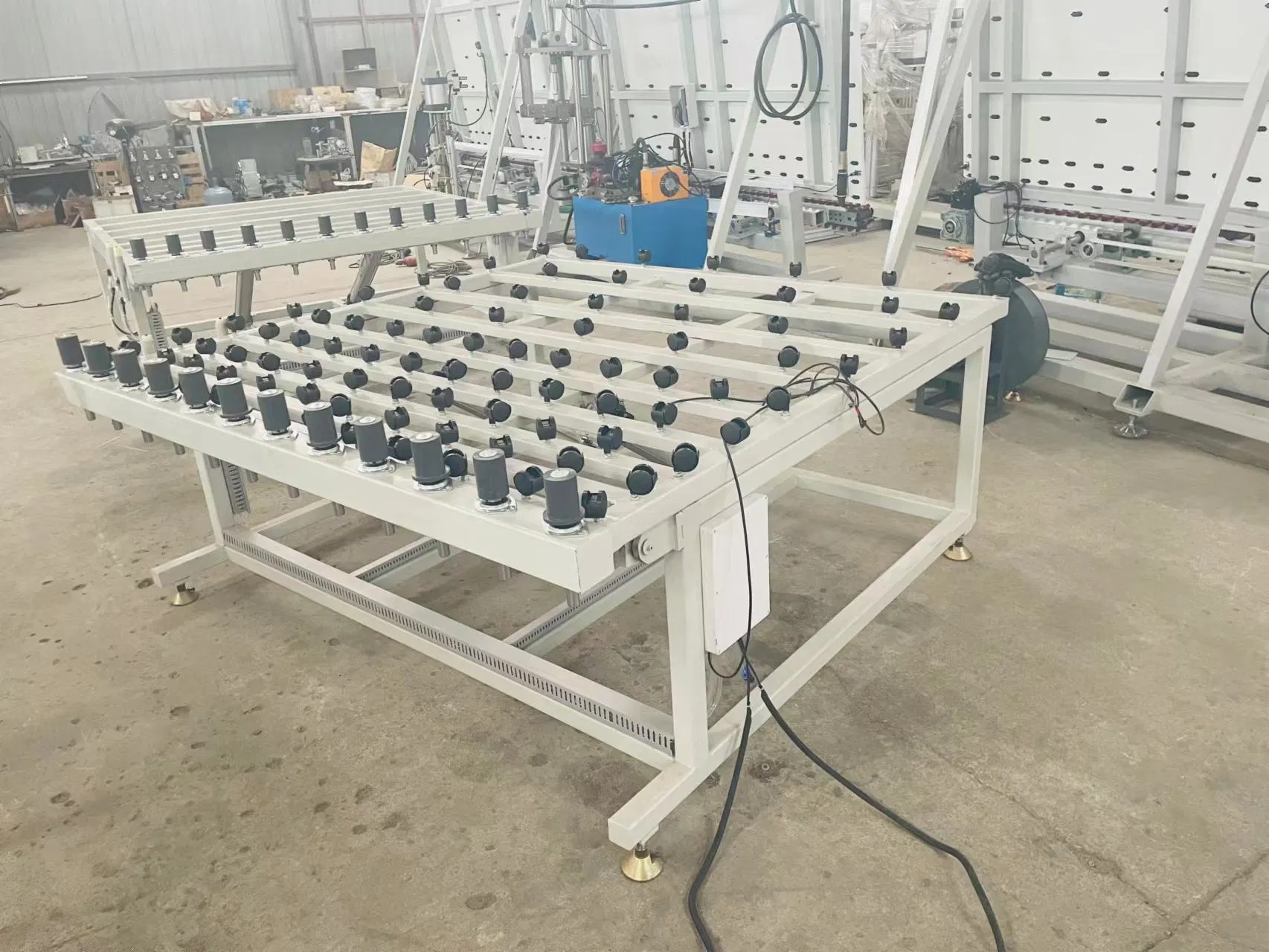 High Precision Insulating Glass Machinery Double Glazing Glass Equipment Hollow Glass Rotating Sealant Spreading Table
