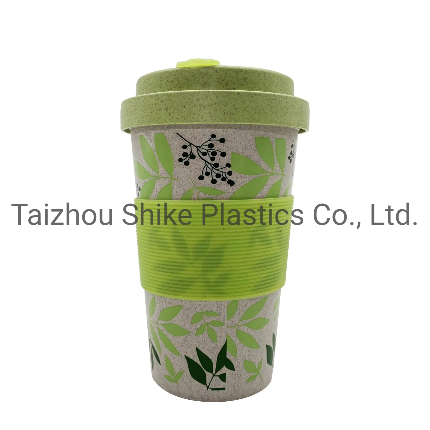 Экологичная дорожная кружка из бамбукового волокна с крышкой