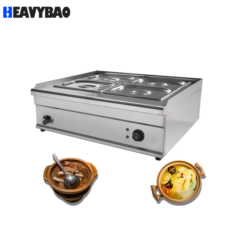 Heavybao Stainless Steel Factory Price Restaurant Counter Top Buffet Bain Marie with CE