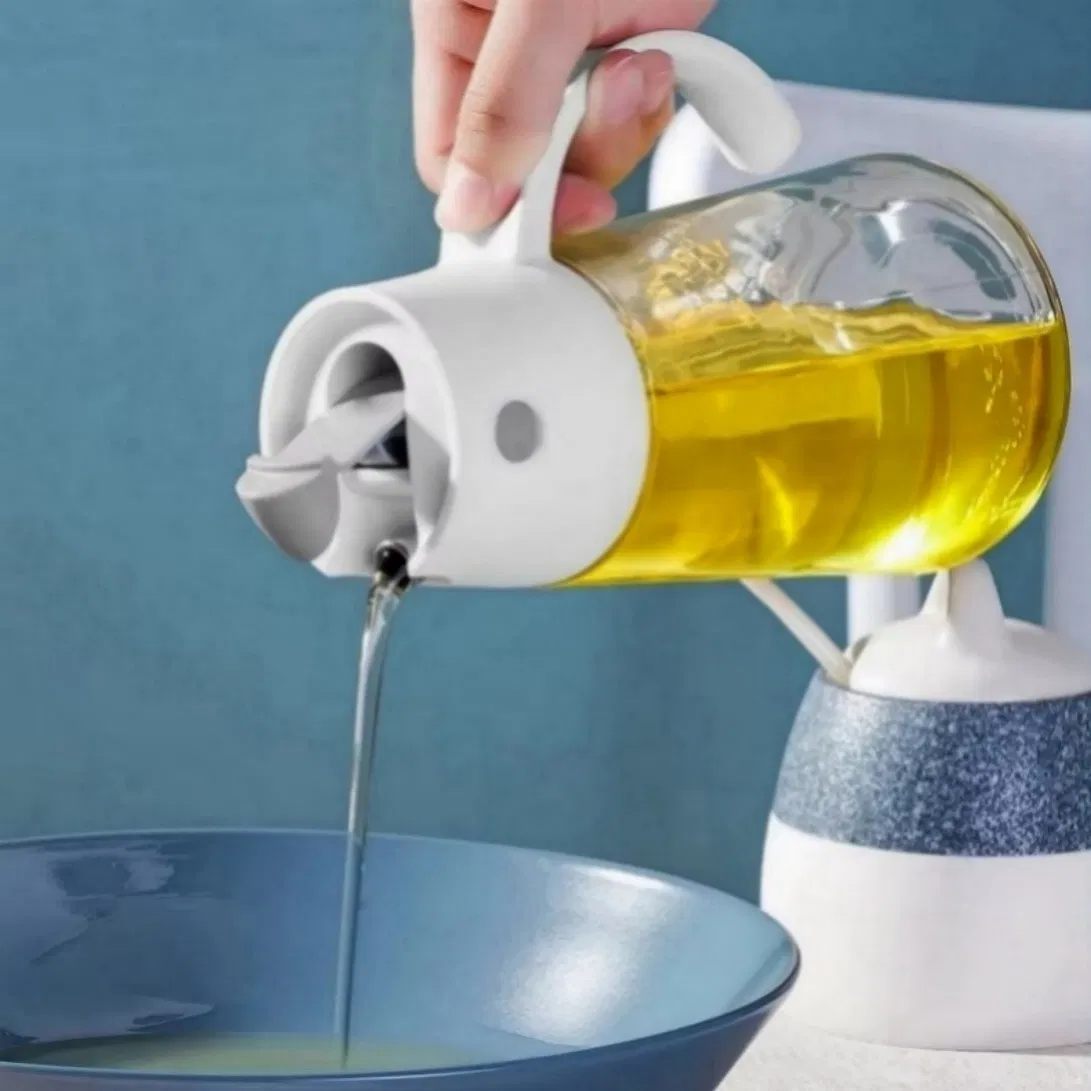 Oil Dispenser with Non Slip Base Staying Stable on Wet or Oily Surfaces