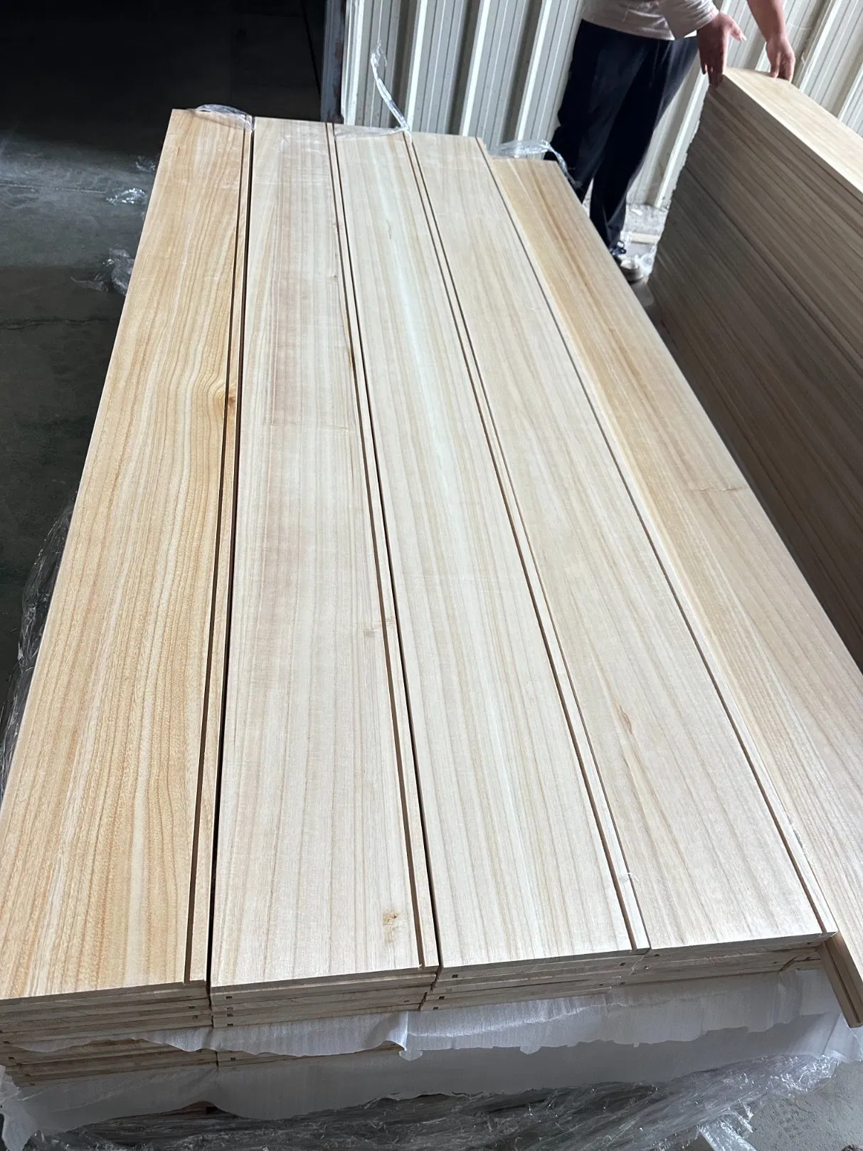 Wholesale Solid Paulownia Drawer Wood Board Factory Paulownia Wood Drawer Board
