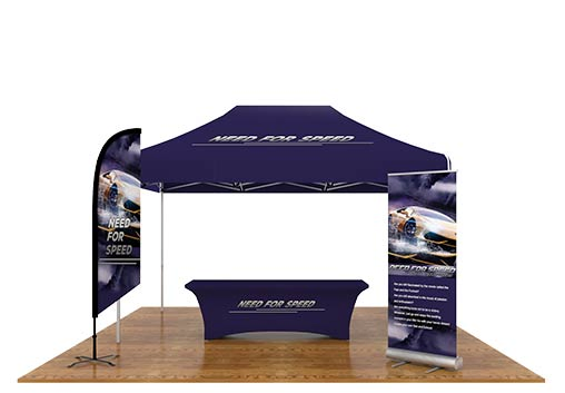 Outdoor Trade Show Gazebo Marquee Canopy Pop up Tent with Feather Flag Sets