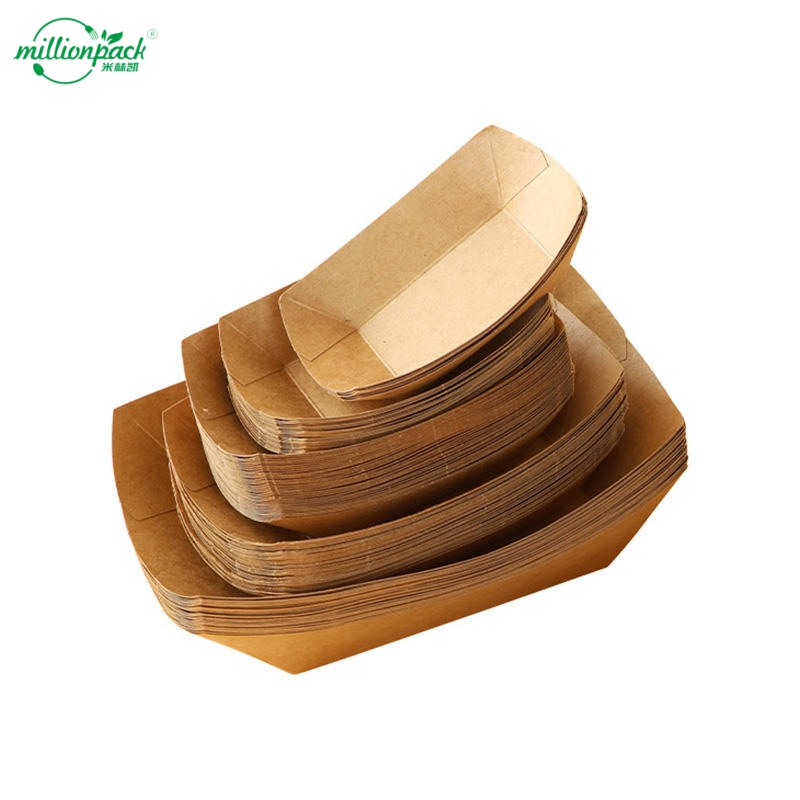 Innovative Paper Boat Tray for Party Appetizers and Finger Foods