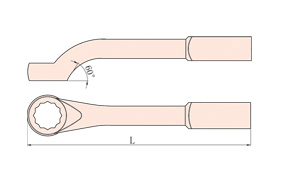 Non-Sparking Striking/Hammer/Slogging Ring/Box Spanner/Wrench, Be-Cu or Al-Br