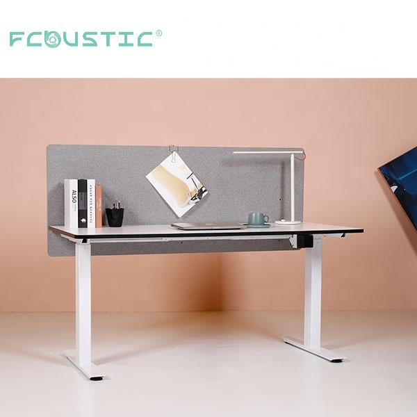 Recycle Anti-Noise Fabric Wrapped Polyester Fiber Acoustic Floor Standing Modesty Partition Privacy Panels
