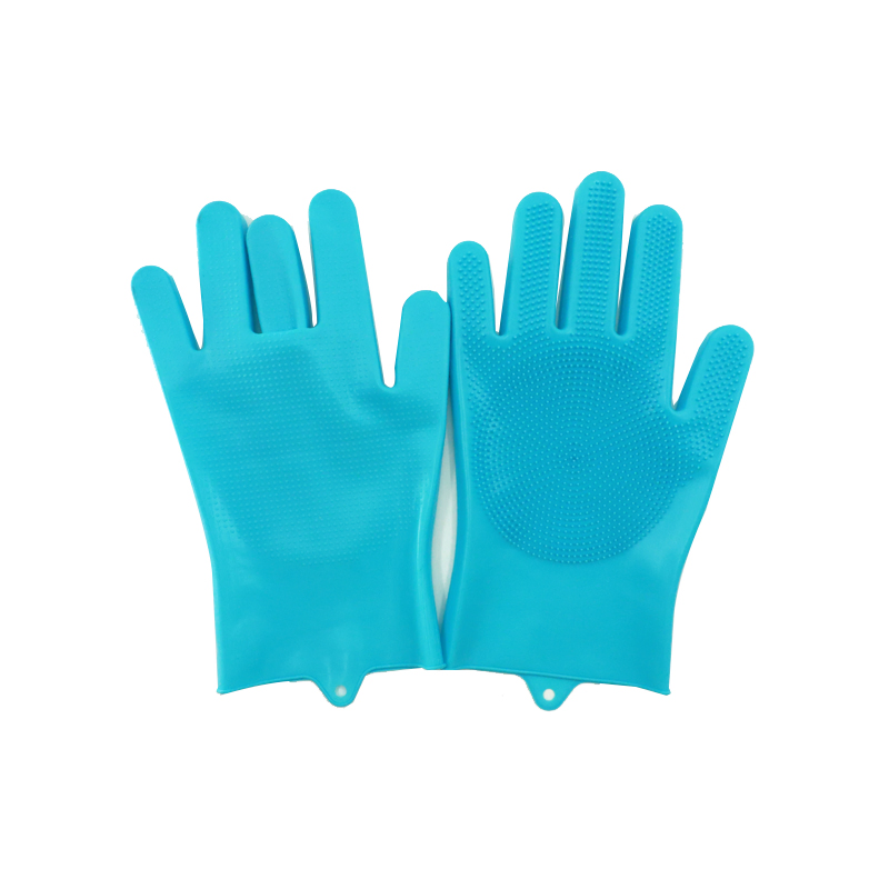 Silicone Dishwashing Gloves Household Thickened Durable Cleaning Kitchen Household Gloves