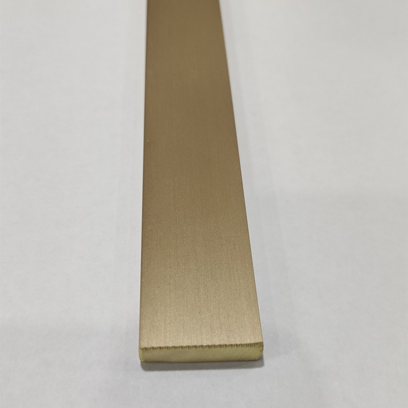 Decorative Brass Bar Metal Floor Inlay Square Bar Tile Trim