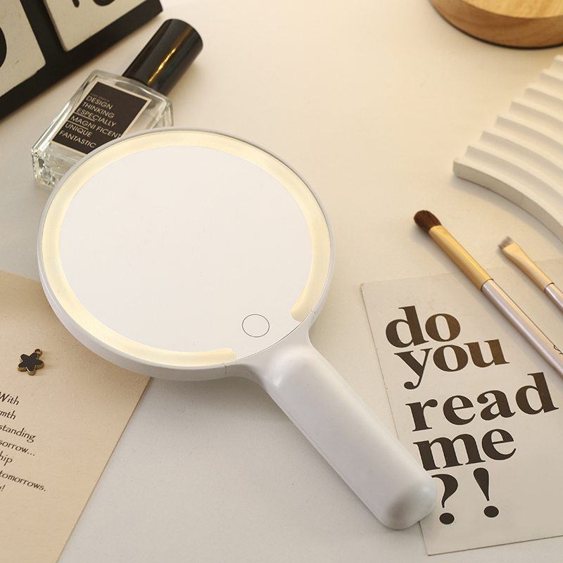 Lightweight Portable LED HD Makeup Mirror with Handle