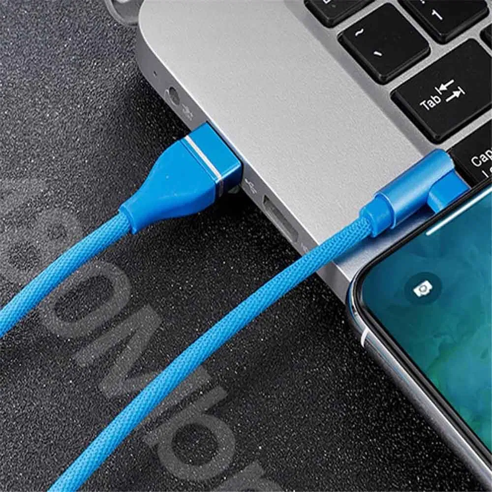 Rt-Mc57 Nylon Braided 3 in 1 Fast Charging USB Cable for iPhone Android Type C