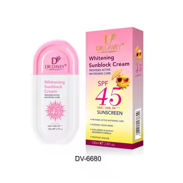 Dr. Davey SPF45 Waterproof Sunblock: Whitening & Refreshing Moisturizing