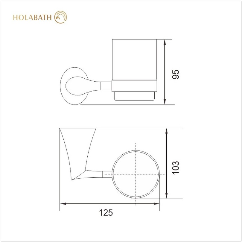 Stainless Steel Toothbrush Cup Tumbler Holder Set with Angled Drainage Grooves