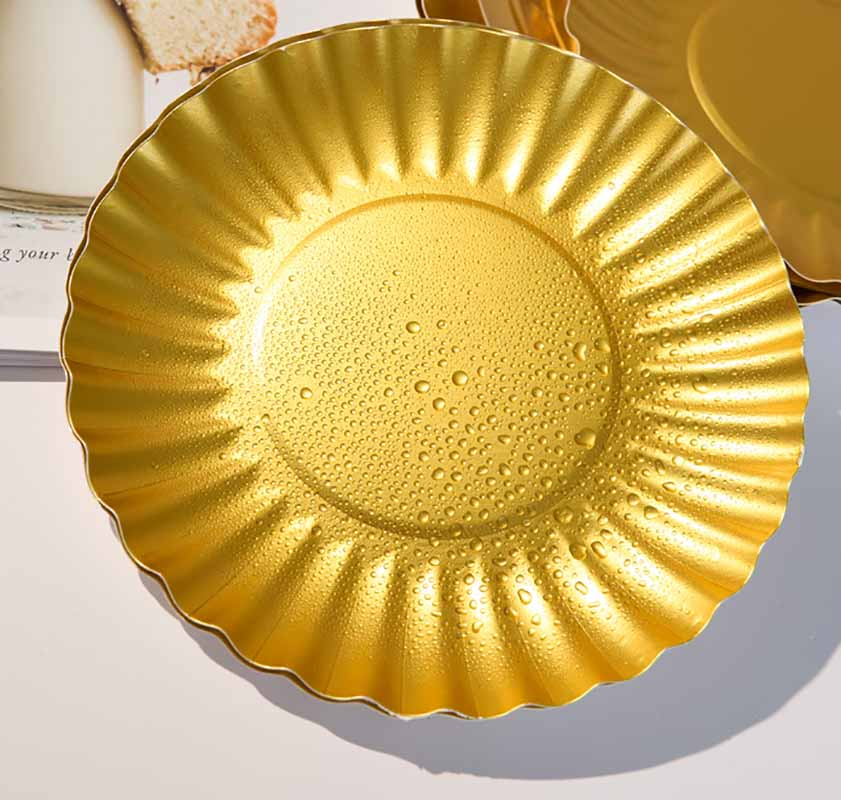 Modern Disposable Paper Dinnerware Sets Paper Tray for Parties Weddings and Restaurants Paper Plate Supplier